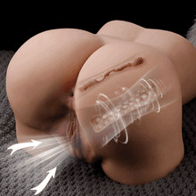 Lade das Bild in den Galerie-Viewer, Sophia: US Stock Big Ass Electric Sex Doll Torso Vibrating Sucking Male Masturbator