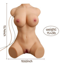 Lade das Bild in den Galerie-Viewer, Merida: US Stock 15.4LB Lifelike Adult Torso Doll with Big Boobs Vibrating Sucking Vagina Hands Free Male Stroker