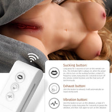 Lade das Bild in den Galerie-Viewer, Merida: US Stock 15.4LB Lifelike Adult Torso Doll with Big Boobs Vibrating Sucking Vagina Hands Free Male Stroker