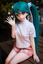 Charger l'image dans la galerie, Miku(60cm/23.5in): Japanese Silicone Sex Doll Head Vinly Kawaii Girl Mini Doll Sex