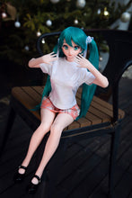 Charger l'image dans la galerie, Miku(60cm/23.5in): Japanese Silicone Sex Doll Head Vinly Kawaii Girl Mini Doll Sex