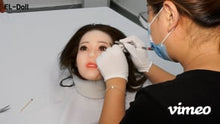 Carica e avvia il video nel visualizzatore di galleria, Implanting Hair on Sex Doll Head