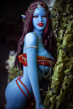 Load image into Gallery viewer, Valentina(158cm/5ft2): US Stock Elf Sex Doll Normal Breasts Blue Sex Doll Young Woman
