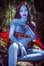画像をギャラリービューアに読み込む, Valentina(158cm/5ft2): US Stock Elf Sex Doll Normal Breasts Blue Sex Doll Young Woman