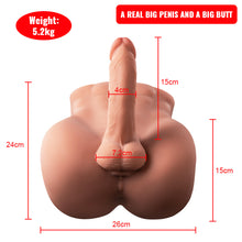 Lade das Bild in den Galerie-Viewer, Bartley: US Stock Real Huge Penis and Big Butt Artificial Dildo Sex Toy for Women Masturbation

