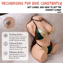 画像をギャラリービューアに読み込む, Jessie: US Stock Sex Doll Torso Electric With Vibration &amp; Suction Functions
