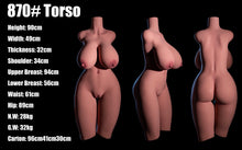 画像をギャラリービューアに読み込む, Lacie(90cm/35.4in): US Stock Torso Doll China Gift Adult Toy Gel Breast Black
