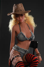Carica l&#39;immagine nel visualizzatore di Gallery, Margot(158cm/5ft2): US Stock Cow Girl Doggy Style Real Sex Doll Black With Pussy Anal Oral 3 Openings
