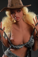 Carica l&#39;immagine nel visualizzatore di Gallery, Margot(158cm/5ft2): US Stock Cow Girl Doggy Style Real Sex Doll Black With Pussy Anal Oral 3 Openings
