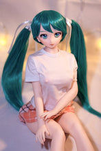 Load image into Gallery viewer, Miku(60cm/23.5in): Japanese Silicone Sex Doll Head Vinly Kawaii Girl Mini Doll Sex
