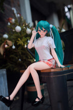 Load image into Gallery viewer, Miku(60cm/23.5in): Japanese Silicone Sex Doll Head Vinly Kawaii Girl Mini Doll Sex
