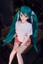 Load image into Gallery viewer, Miku(60cm/23.5in): Japanese Silicone Sex Doll Head Vinly Kawaii Girl Mini Doll Sex
