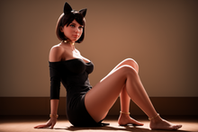 Lade das Bild in den Galerie-Viewer, McKay(151cm/4ft9): Cosplay Cat Girl Chubby Sex Doll Big Boobs Real Love Doll Hot Woman Love Sex Excite Men
