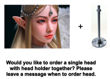 Carica l&#39;immagine nel visualizzatore di Gallery, TPE and Silicone Sex Doll Head
