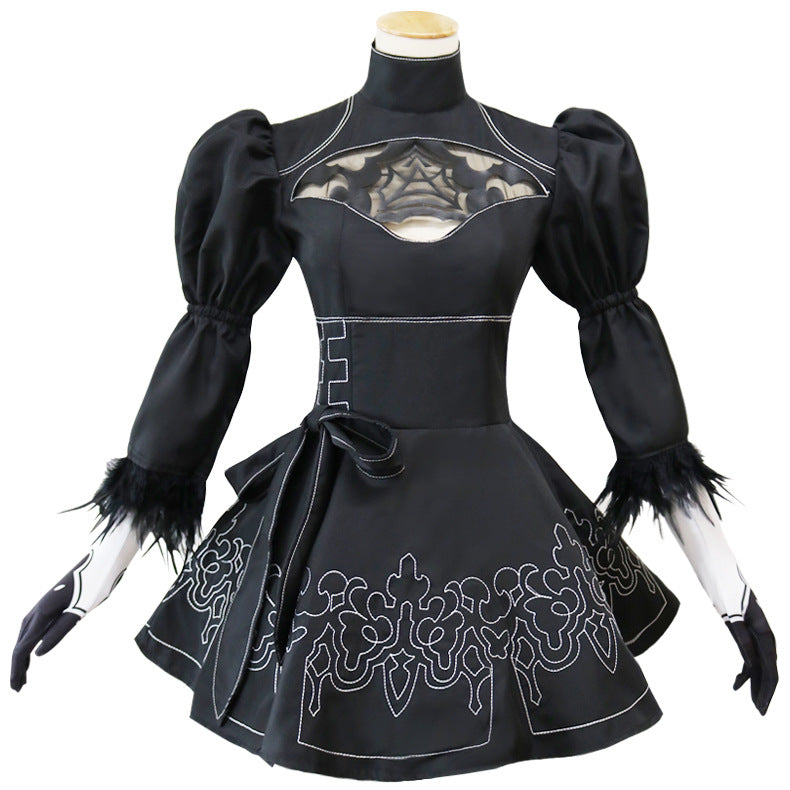 Free Shipping NieR Automata Heroine Anime Cosplay Dress Standard Outfit