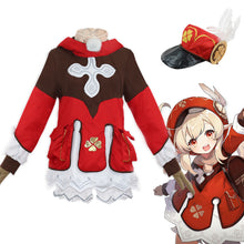 Charger l&#39;image dans la galerie, Free Shipping Genshin Impact Klee Anime Cosplay Dress Standard Outfit
